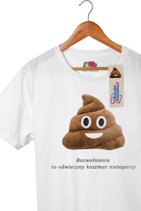 Śmieszny T-Shirt/Śmieszna koszulka Pan Kupa - Rozwolnienie to odwieczny koszmar nietoperzy